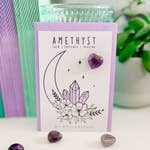 Amethyst Crystal on Card